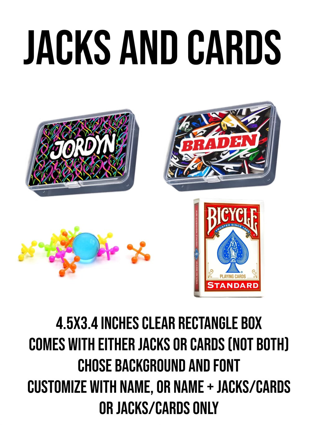 Personalized Jacks and Cards