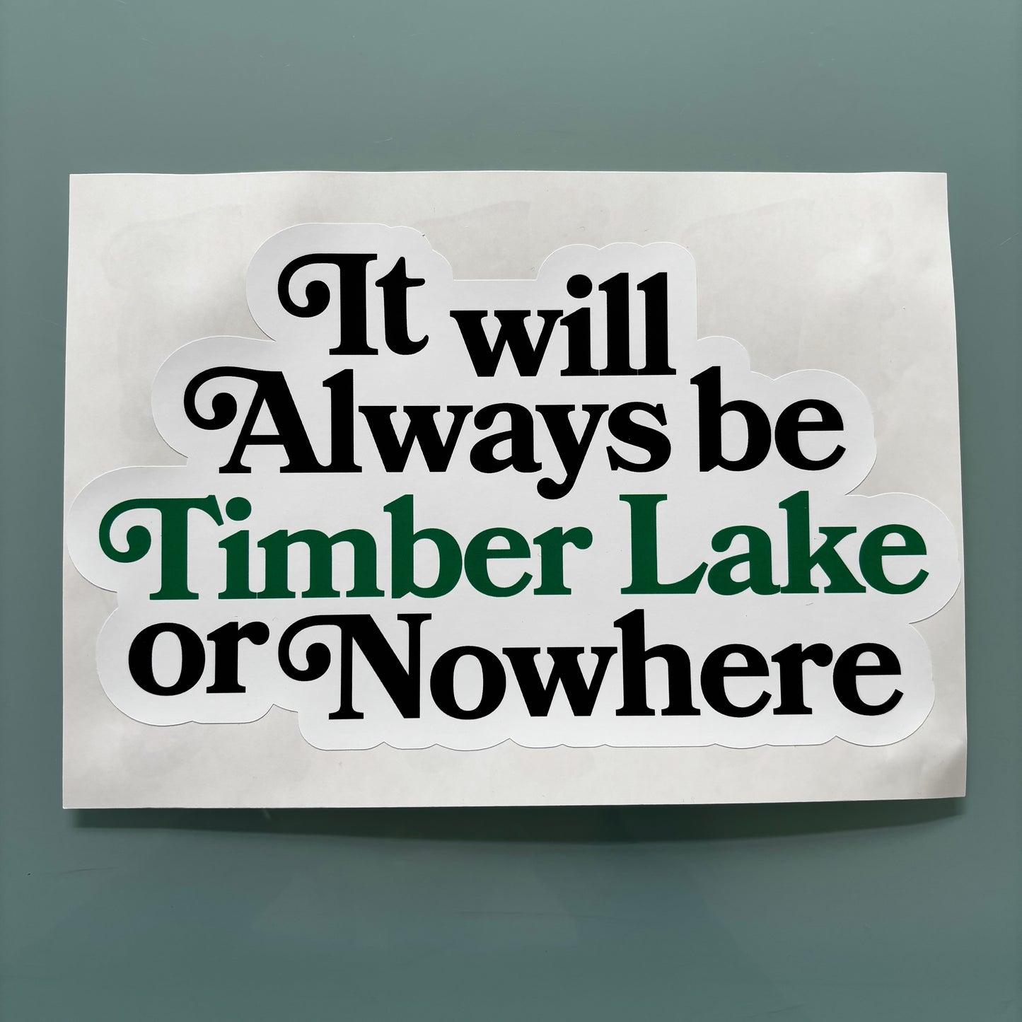 Camp Name or Nowhere Vinyl Stickers