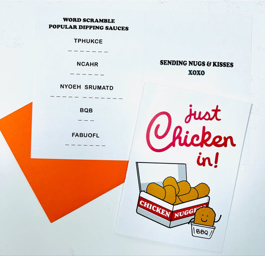 Just Chicken In Note from Home